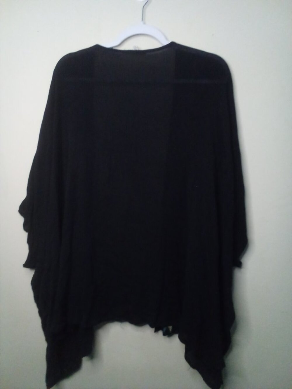 Yiayia Ponytail Lightweight Cardigan S M Open Front Embroidery Short Sleeve - Picture 12 of 15